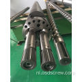 Alle harde parallelle dubbele schroef en cilinder / vat met Krauss Maffei ontwerp zhoushan extruder bimetaalCOLMONOY Stellite HK7